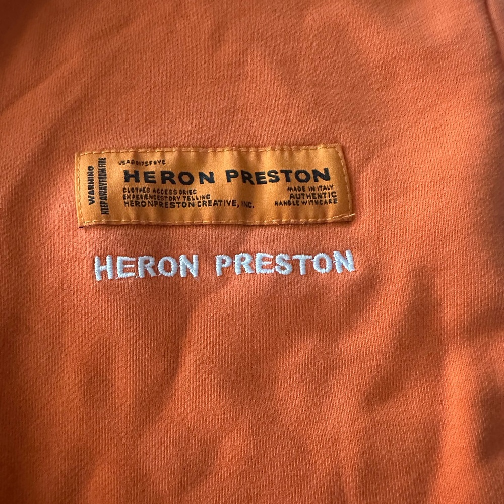 Heron Preston Orange Sweats